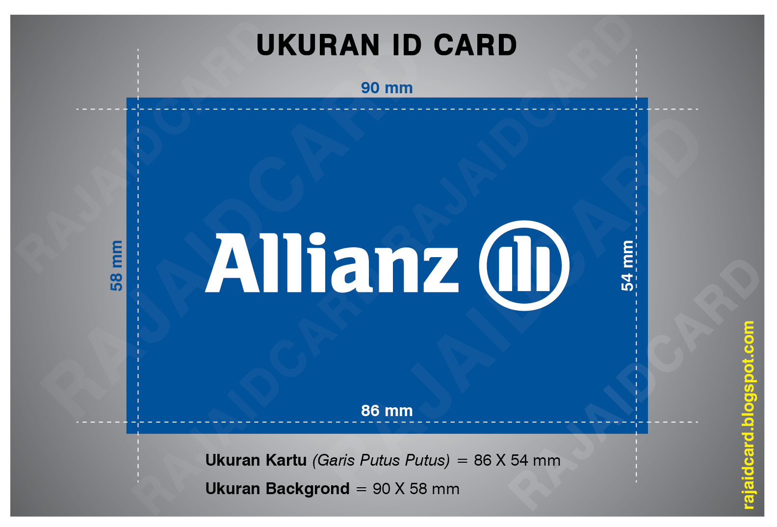 RAJA ID CARD Pusat Buat,Jual, Cetak,Bikin ID Card Murah Online: Ukuran