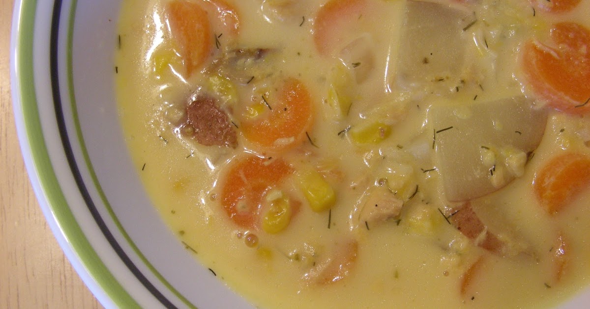Delectably GlutenFree Crockpot Salmon Chowder