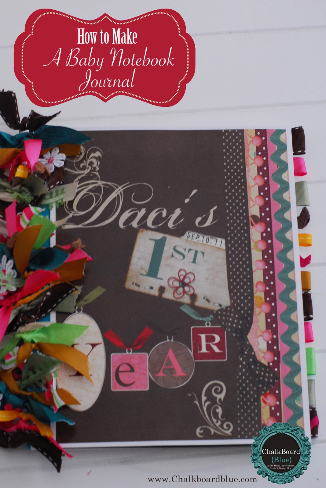 Chalkboard Blue A Baby Journal