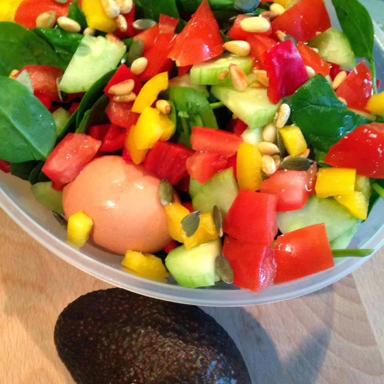 Healthy Living in Heels SpinachPaprika Salad (V)