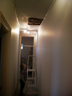 replastering ceiling