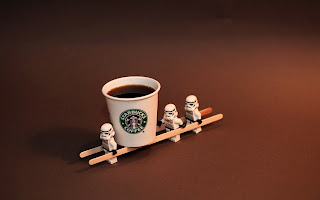 Lego Stormtroopers Carrying Starbucks Coffee Funny HD Wallpaper