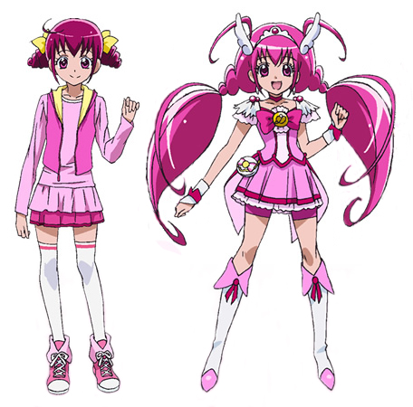 Pretty Cure aka PreCure Japanese anime characters by Toei at the