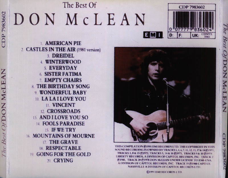 my music new don mclean the best of don mclean tony bennett christmas cd