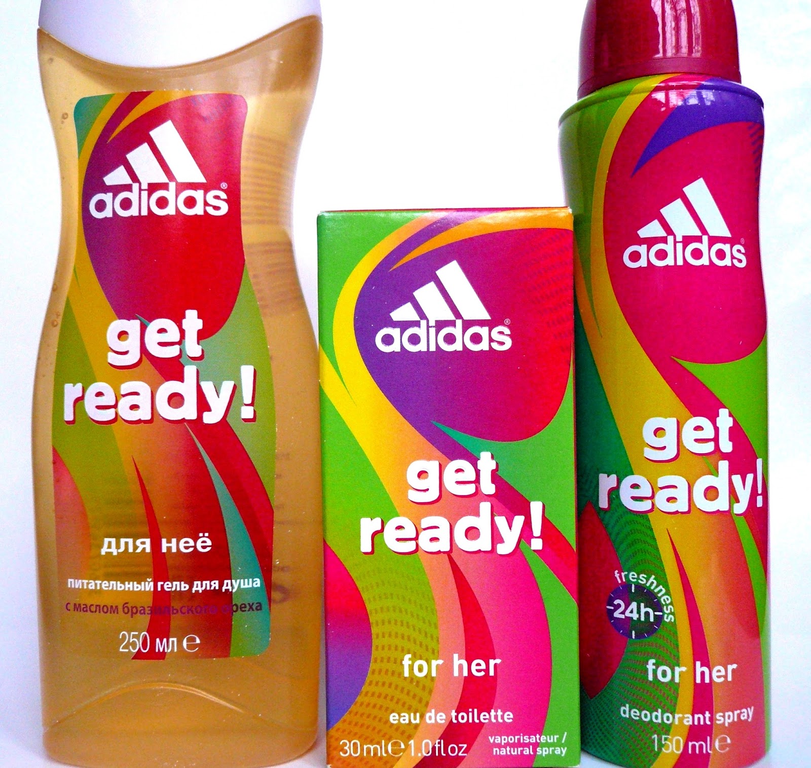 Adidas Get Ready! For Her Eua De Toilette, Deodorant Spray , Shower