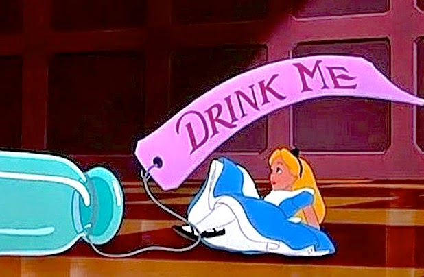 Image result for alice in wonderland drink me