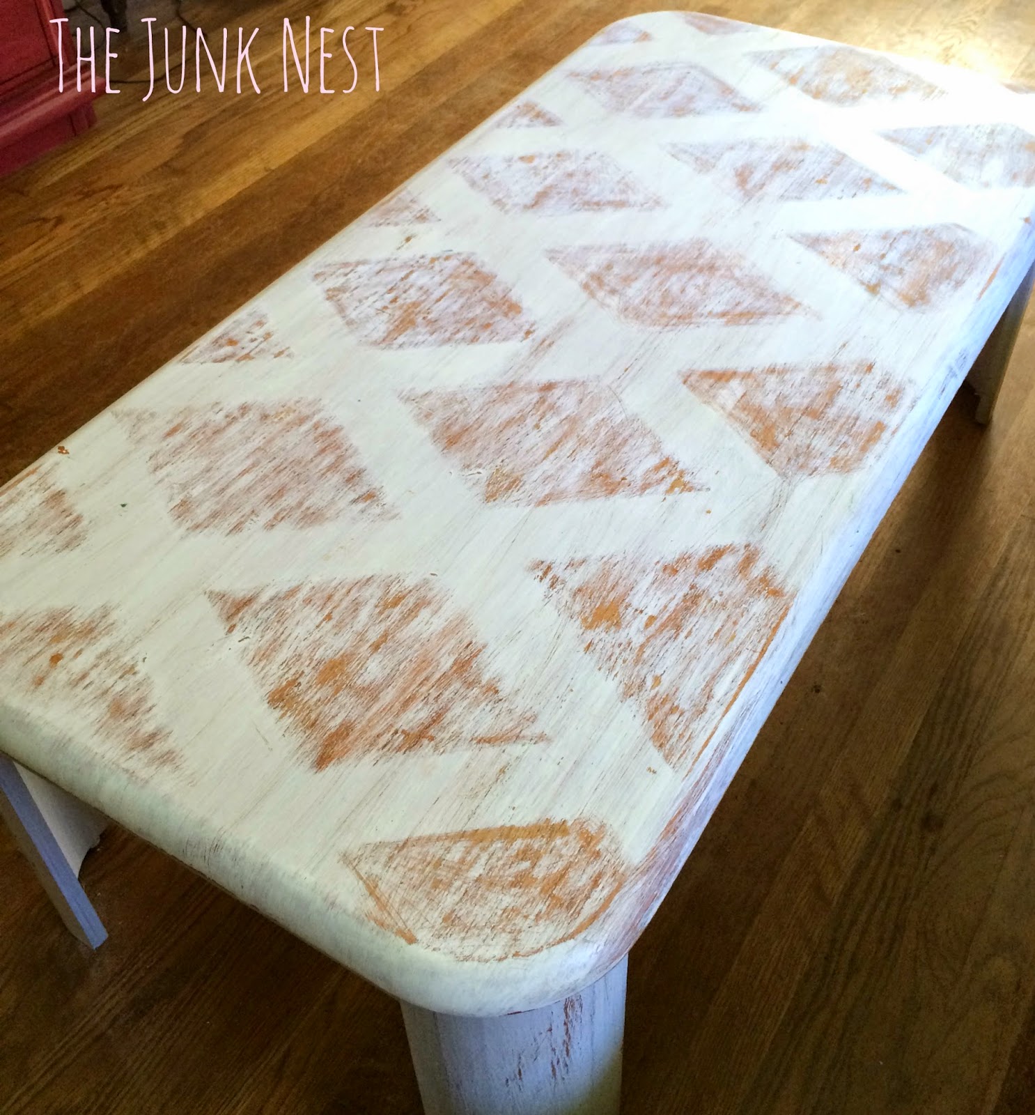 The Junk Nest: DIY Painted Coffee Table