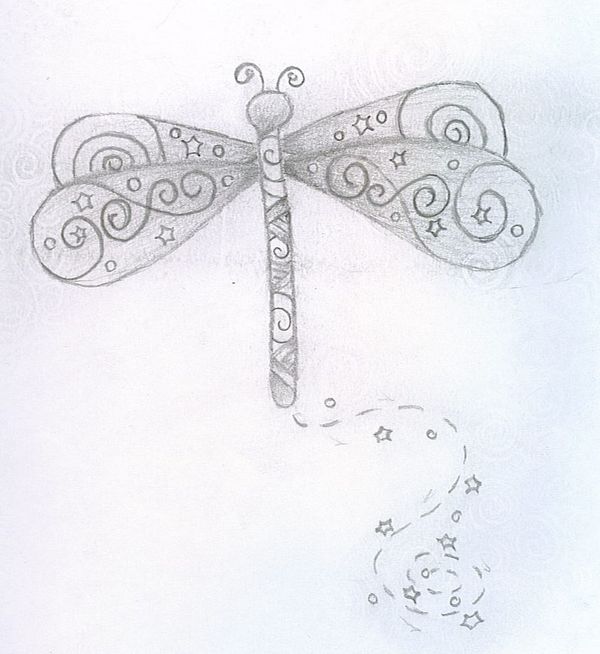 Dragonfly+tattoo+flash