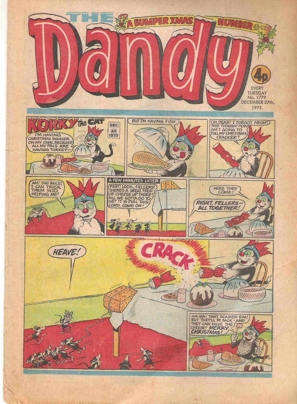 Peter Gray's Comics and Art 75 years of The Dandy Christmas 1975 my