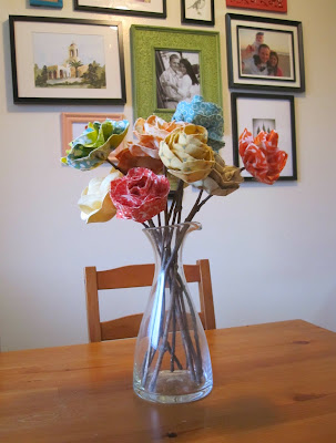 the hawkins family: Fabric Flower Bouquet