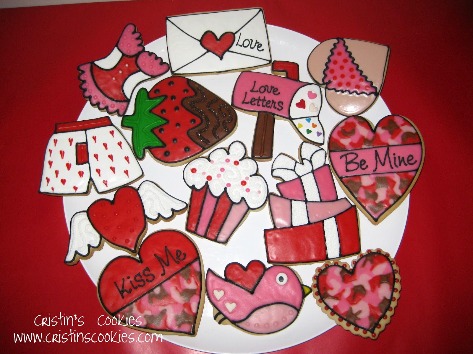 Valentine Cookie Designs