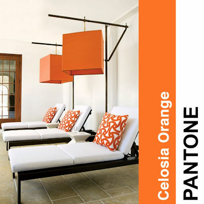 2014 Pantone,  Celoisa Orange,  interior design