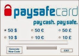 paysafecard code