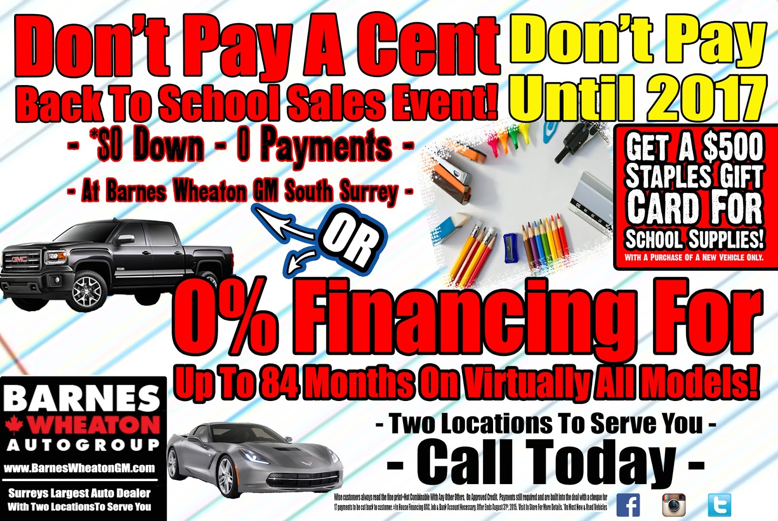Barnes Wheaton Gm Blog Don T Pay A Cent Back To School Event