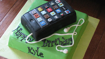 Custom ipod touch cake for Kyle!