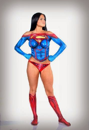 Supergirl ... body paint by Scott Van Eck! | Flickr   Photo Sharing!