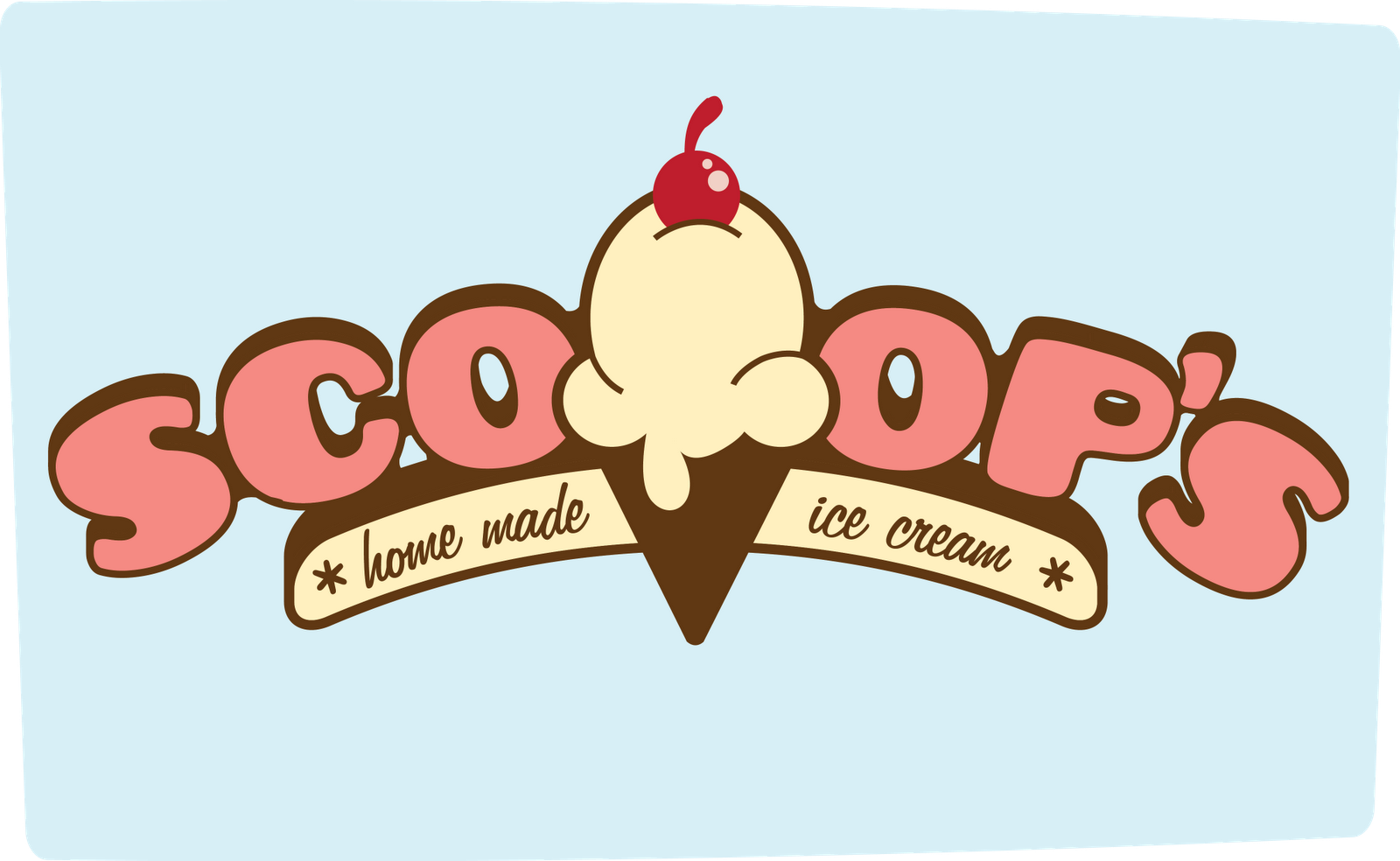 Brett Ferrin BFA Visual Communications Portfolio Scoop's Home Made Ice