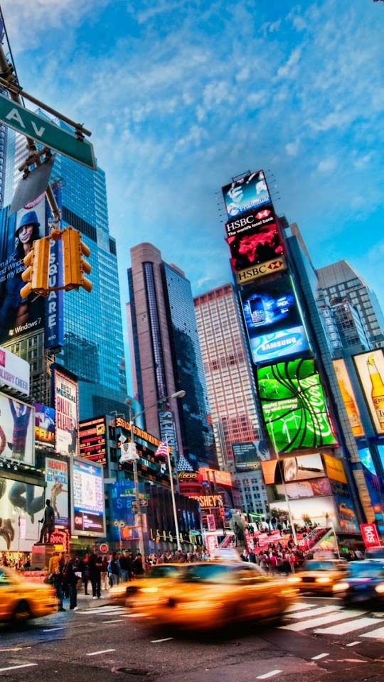   Times Square New York Panoramic View   Android Best Wallpaper