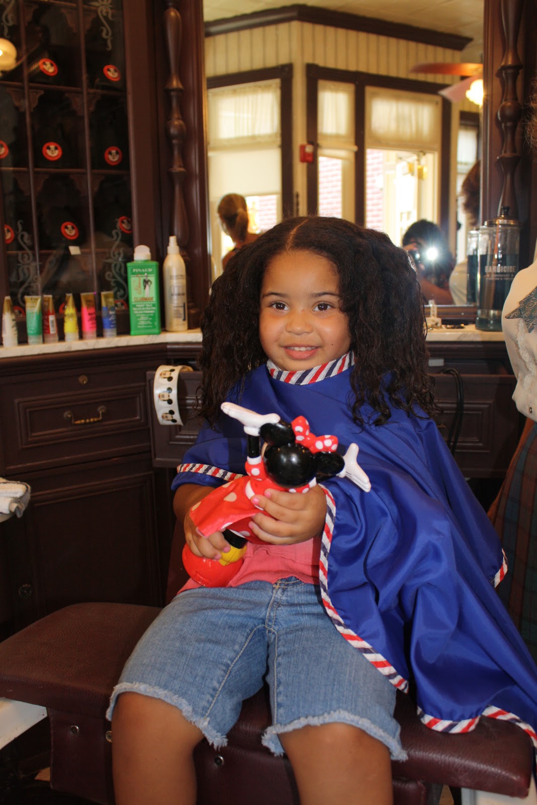 Mommyhood with no blueprint: "A's" first haircut done at Disney World!!!