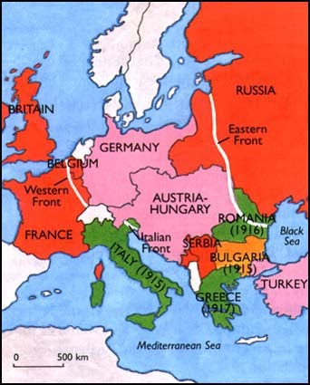 World  on Ap History Camelback  Historical Maps   World War I