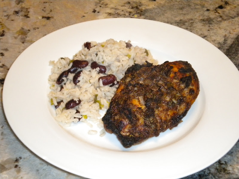 Jamaican Jerk Chicken with Red Beans and Rice