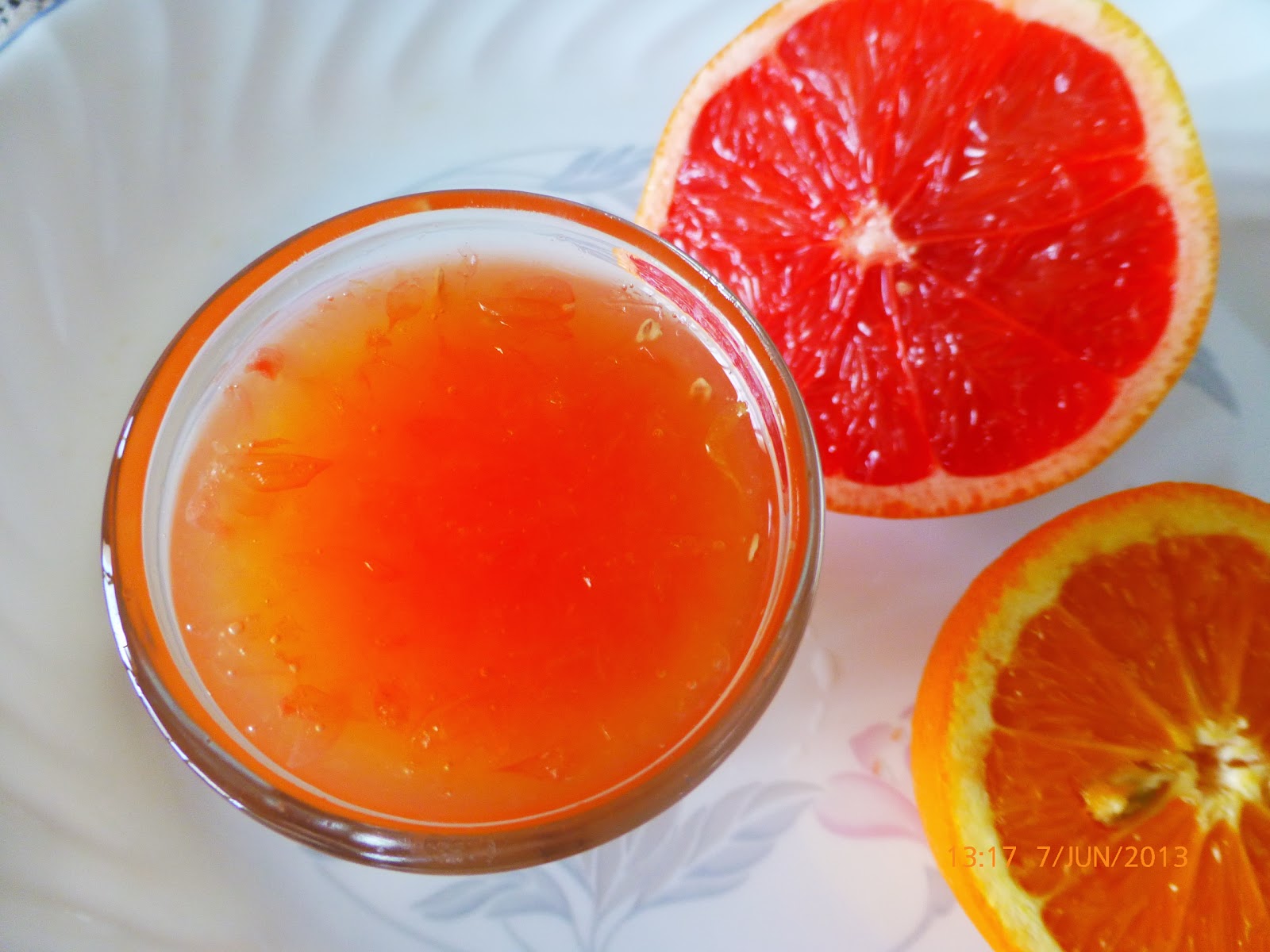Singapore Chettinad Recipes Grapefruit and Orange Juice