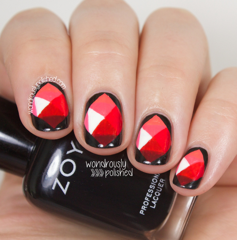 Wondrously Polished The Hunt Mani Monday Gem Nail Art Tutorial