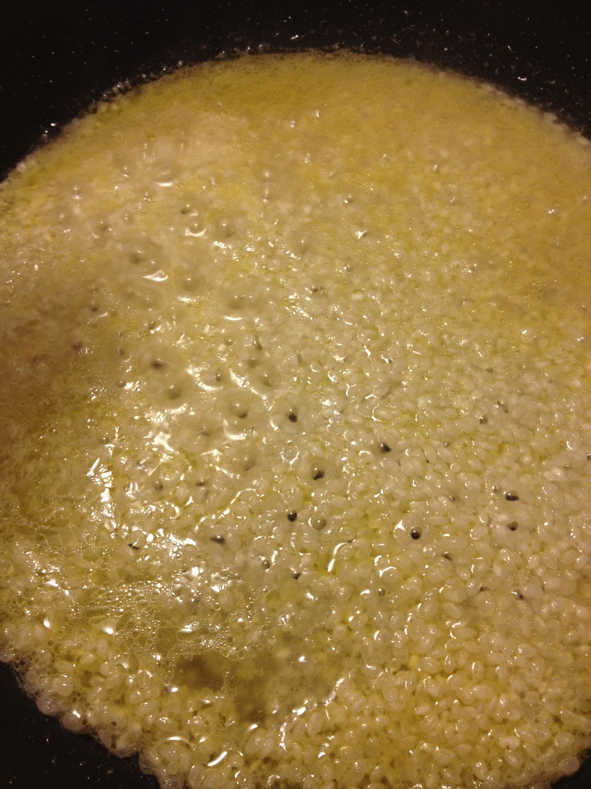 Poppin' kitchen Ume plum and Japanese anchovy risotto