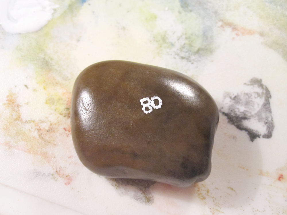 Painted Lace Rocks Tutorial Behind