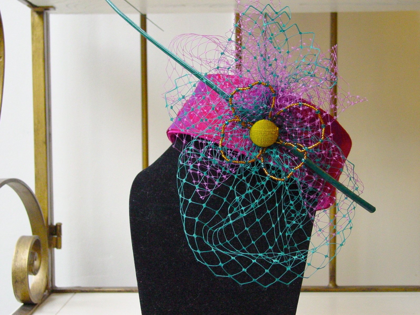 Jewel coloured Pill Box Hat Hat Therapy