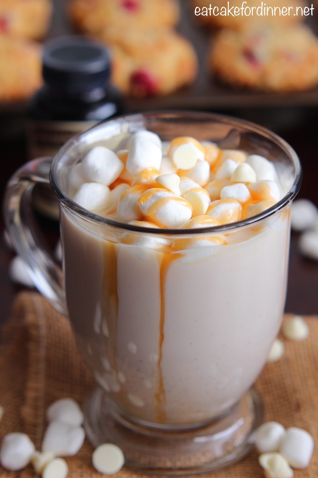 Caramel Vanilla Bean White Hot Chocolate Plus a Vanilla Bean Paste