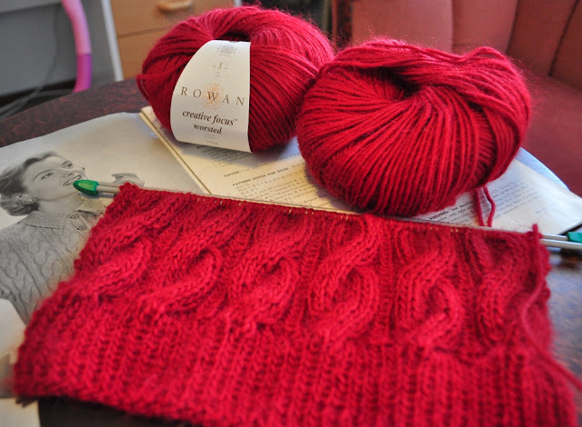 Knitting work in progress