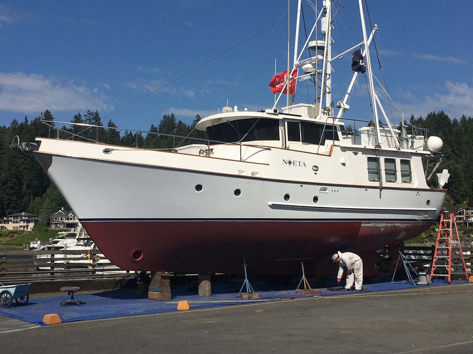 Hauling out a 31 Ton Boat