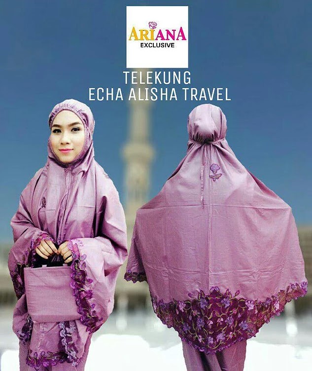 Telekung Cotton Echa Alisha Travel by EHPS