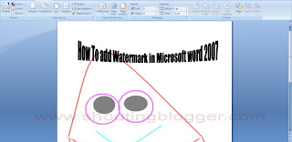 Watermark in Microsoft Word 2007 Watermark in Microsoft Word 2007