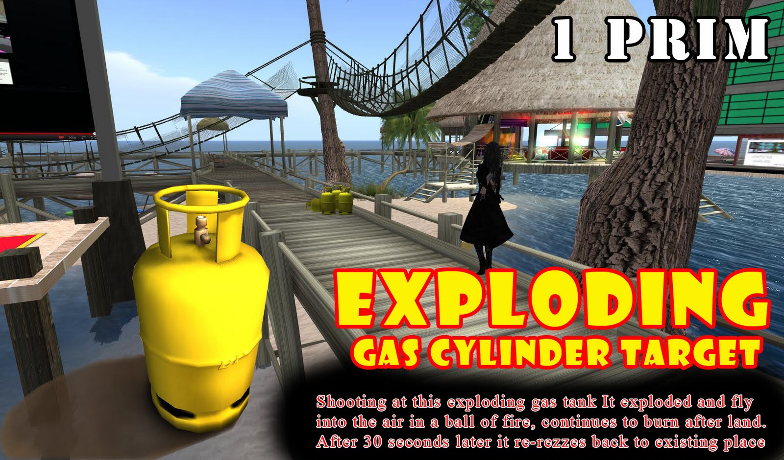 New Item For This Month Exploding gas cylinder Target