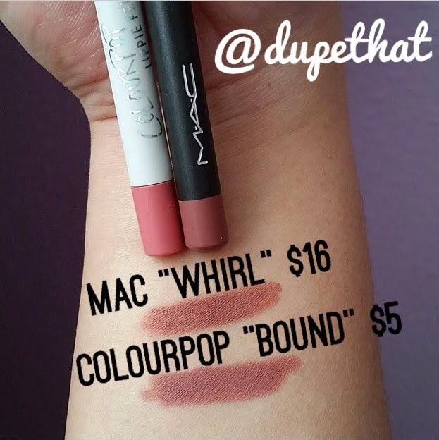 Dupethat MAC Whirl Lip Pencil Dupes