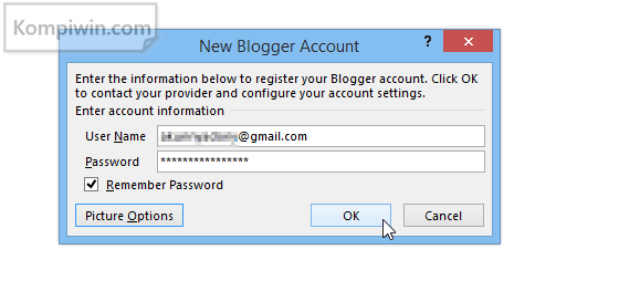 “Word Cannot Register Your Account” di Microsoft Word dan Tidak Bisa Memasukkan Blog ke Windows Live Writer 2