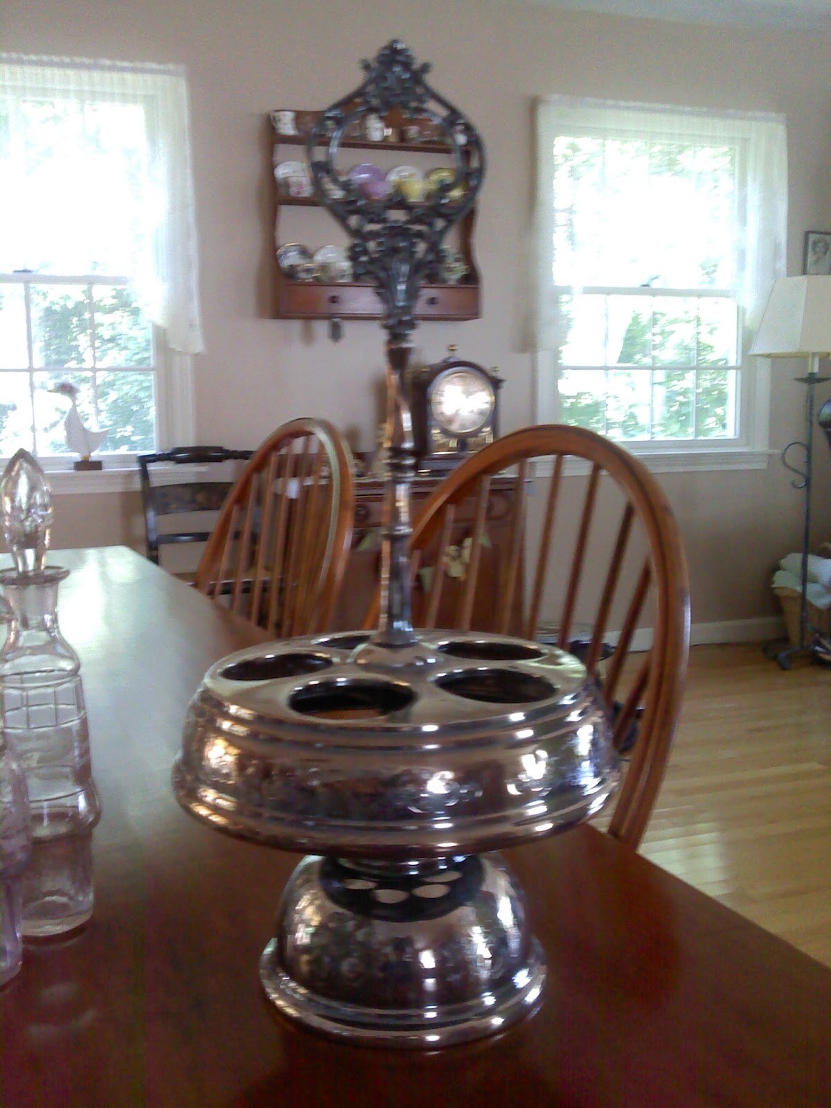 Antique Treasures Silver Cruet Holder