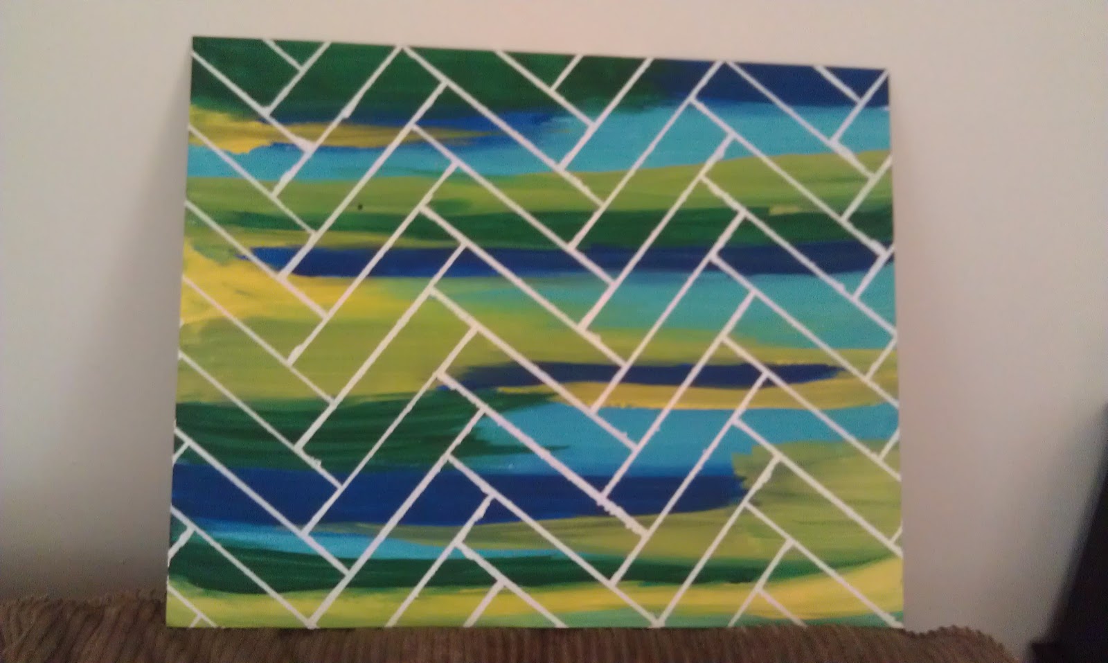 CraftyBridge Herringbone Wall Art