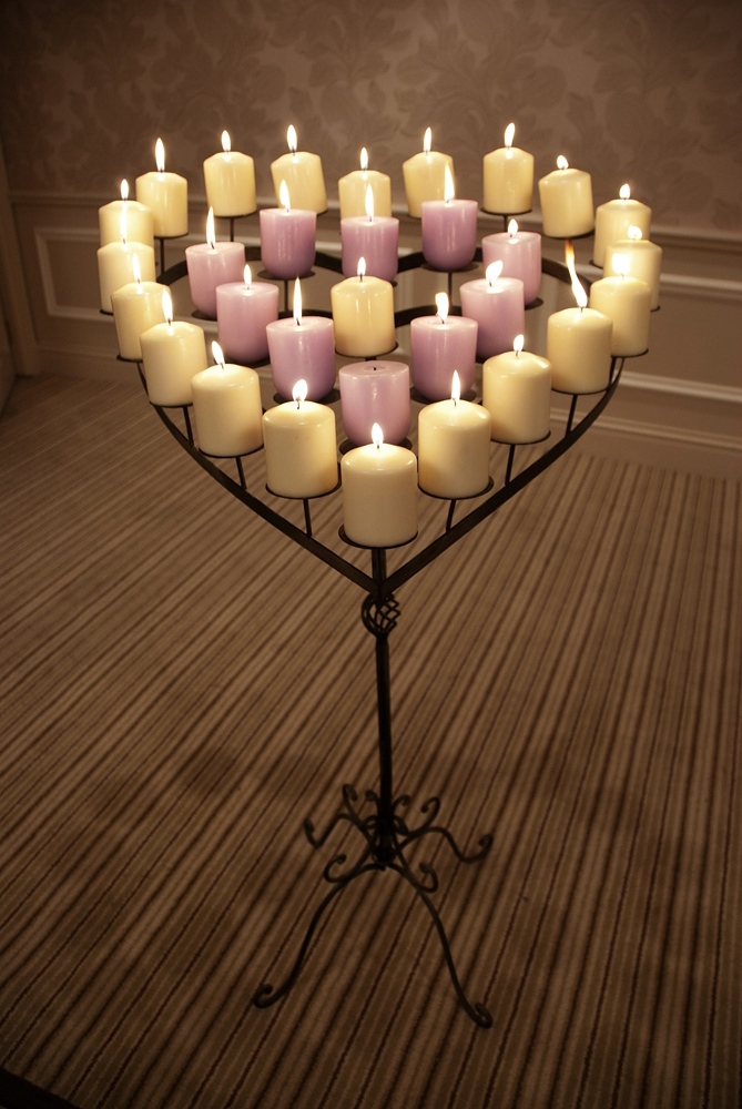 Crystal Flowers Heartshaped Candelabra stand To hire Crystal