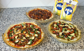Sausage & Veggie Deep Dish Pizza Pies on Diane's Vintage Zest! (ad)  #PANfam #IC #recipe #glutenfree