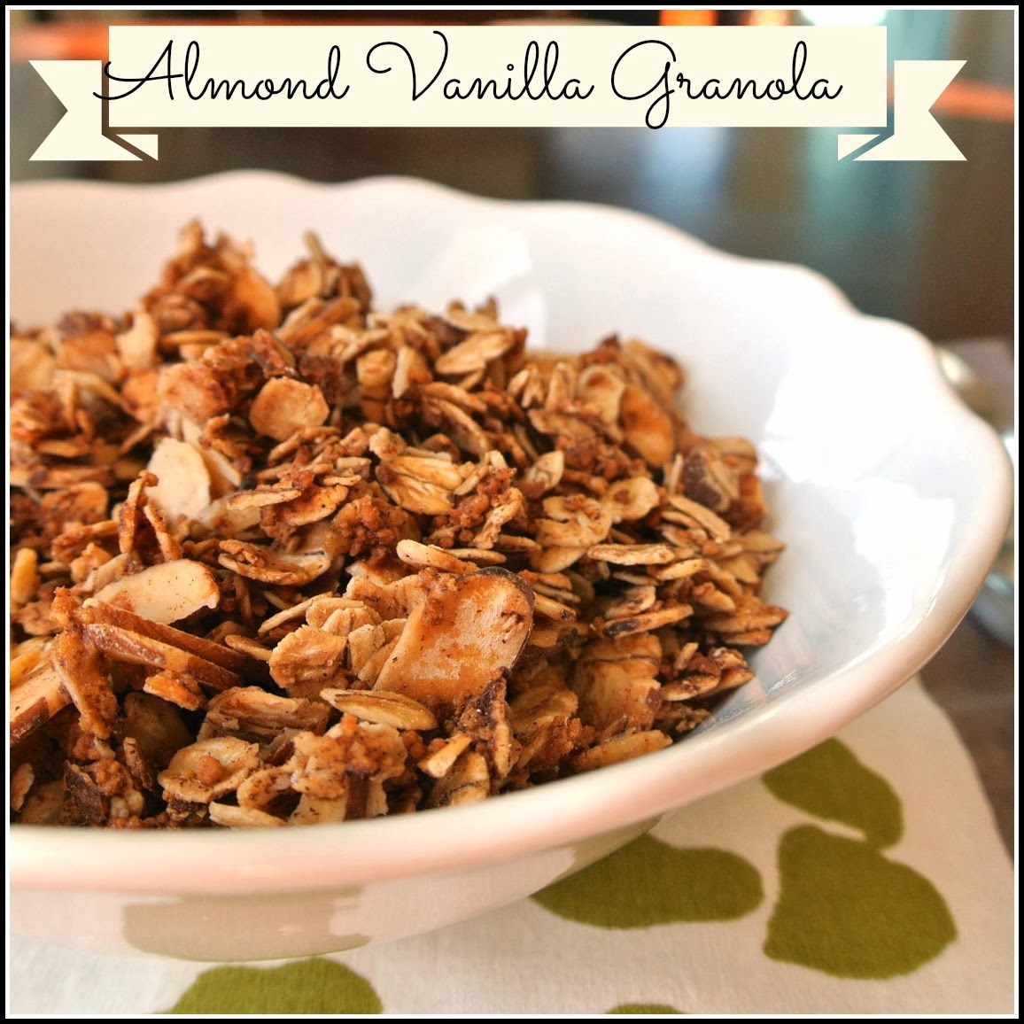 Mom, What's For Dinner? vanilla almond granola