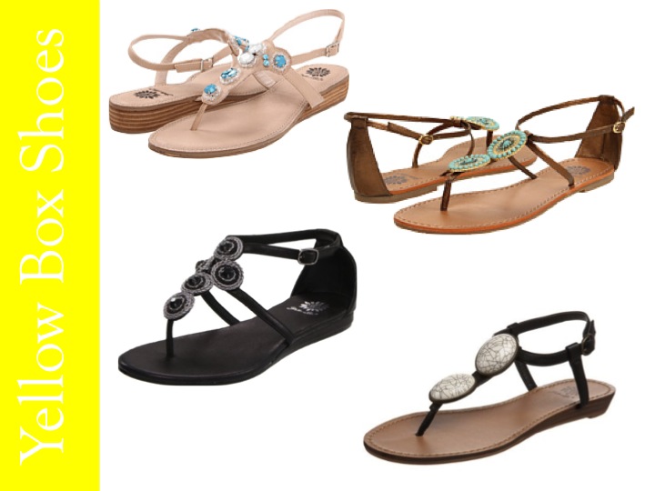 Southern Royalty Yellow Box sandals.