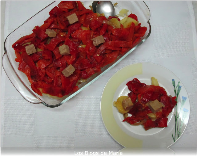 Ensalada de pimientos rojos