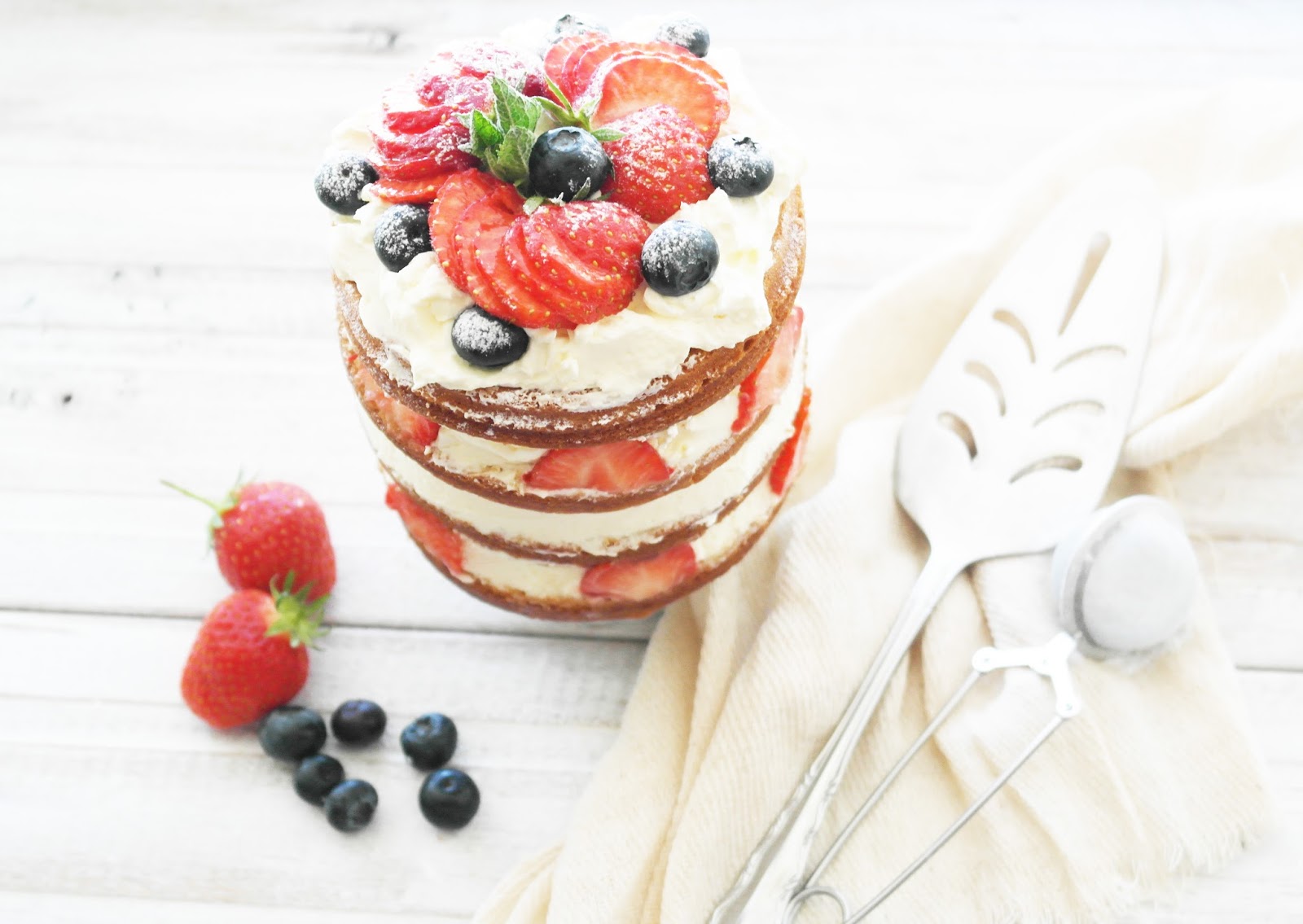 fresh cream layer cake