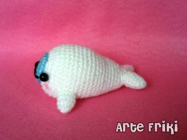 Mamegoma Amigurumi foca crochet ganchillo doll plush muñeco