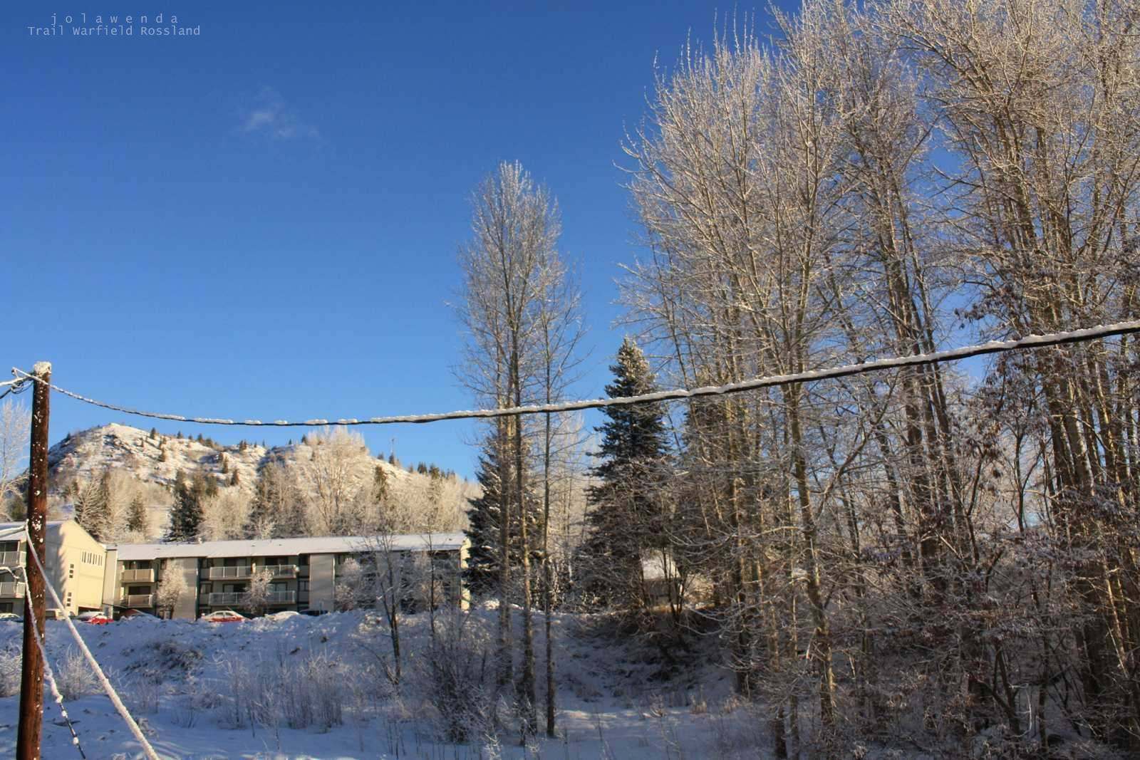 Trail Warfield Rossland morning light