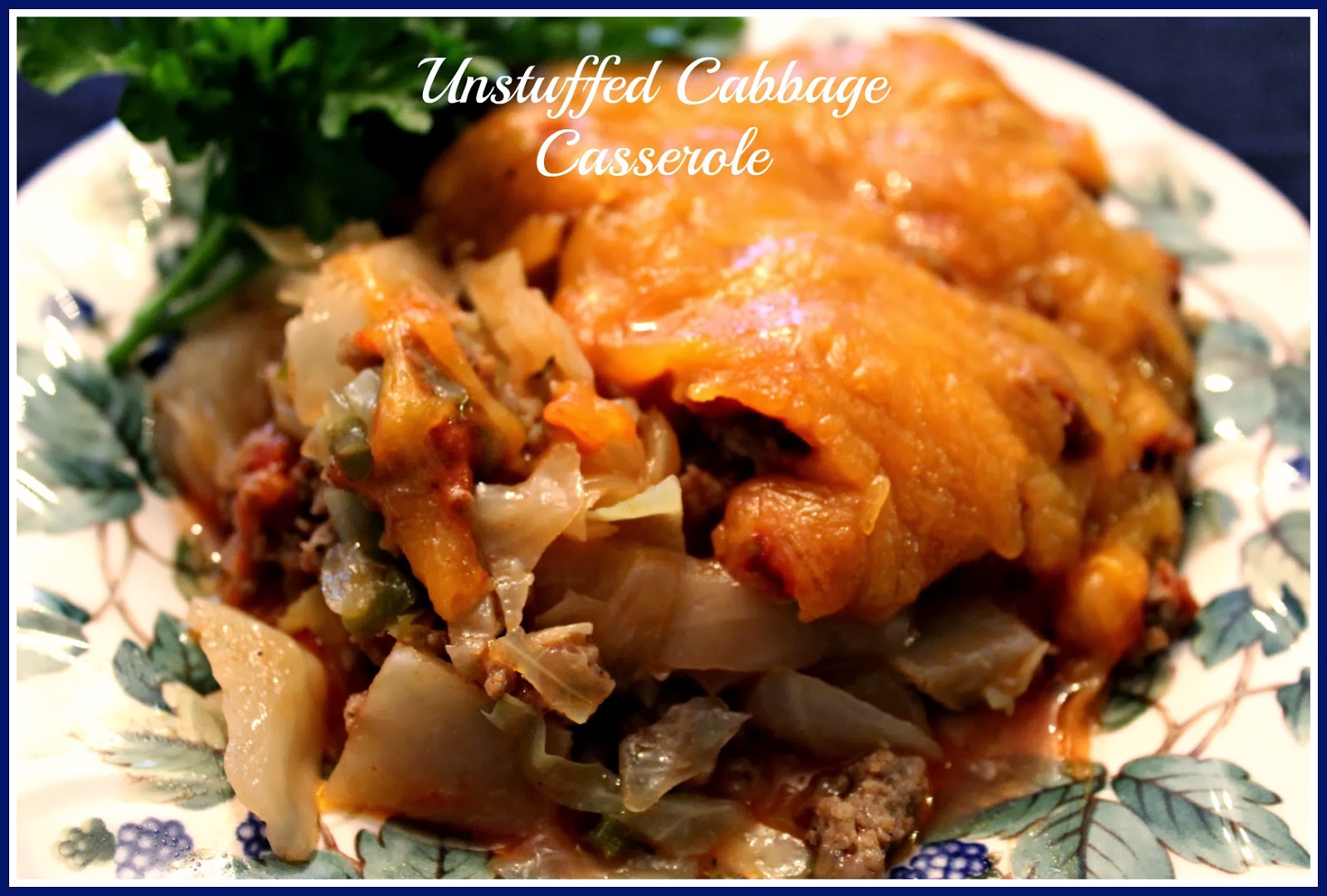 Sweet Tea and Cornbread Unstuffed Cabbage Casserole!