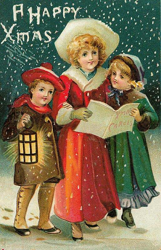 il ventaglio di piume: Bellissime cartoline di natale vintage (pt. 1)